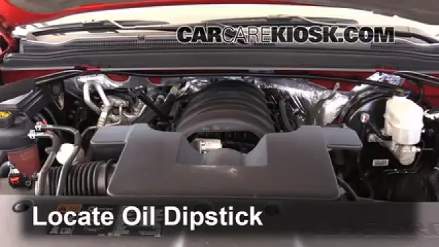 2015 Chevrolet Tahoe LT 5.3L V8 FlexFuel Aceite Controlar nivel de aceite